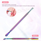 Cuticle Pusher Nail Polish Remover Stainless Steel Manicure Tool Set Gel Nail - Image 4