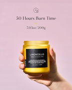 M&SENSE Limocello Summer Scented Candle, 7.05oz 50 Hours Long Lasting Burn Non - Image 3
