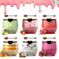 6PCS Bee Lip Balm Honey Pot，Honey&Strawberry&Watermelon&Cherry&Apple&Coconut by Charm+Kiss