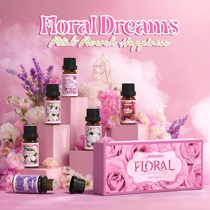 ARVIDSSON Floral Essential Oils Set, Natural Flower Essential Oil Gift - Image 2