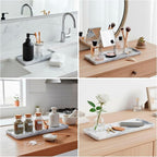 Bathroom Counter Organizer, 9.3"x3.7" Ceramic Bathroom Tray, Rectangle - Image 7