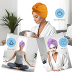 Microfiber Hair Drying Towel Wrap - Image 4