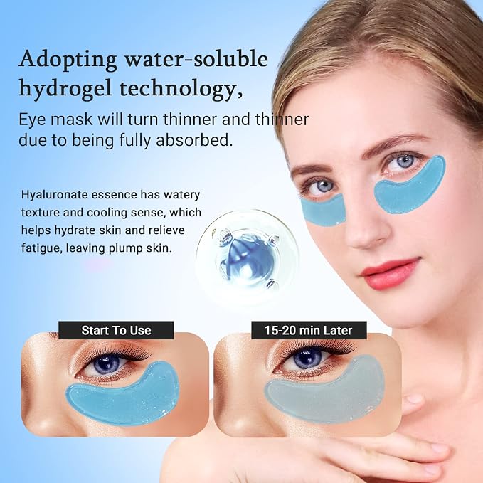 PEAUAMIE Under Eye Patchs Hyaluronic Acid Eye Mask - Image 3