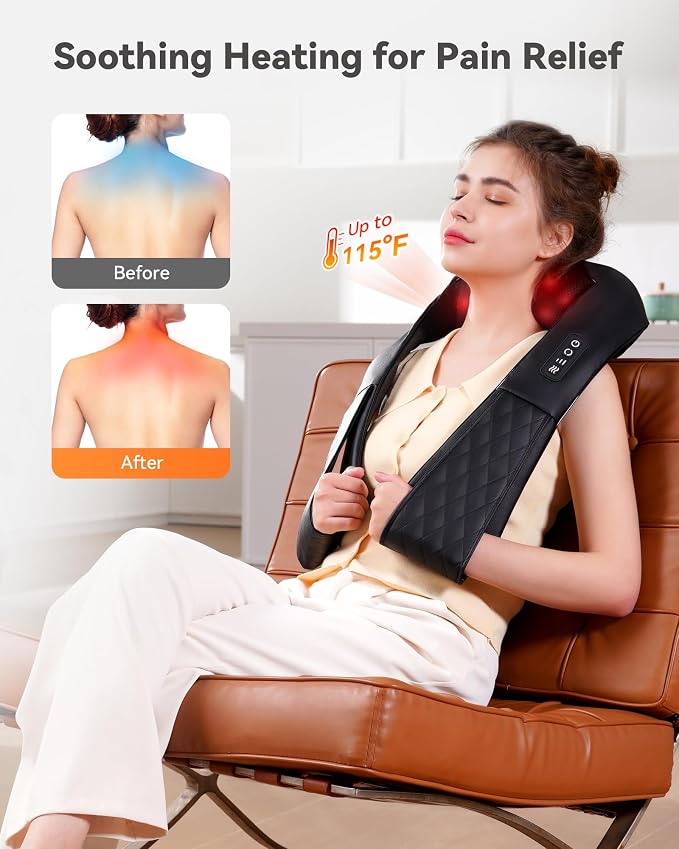 Shiatsu Neck and Back Massager, Corded Electric Neck Massager - Image 3