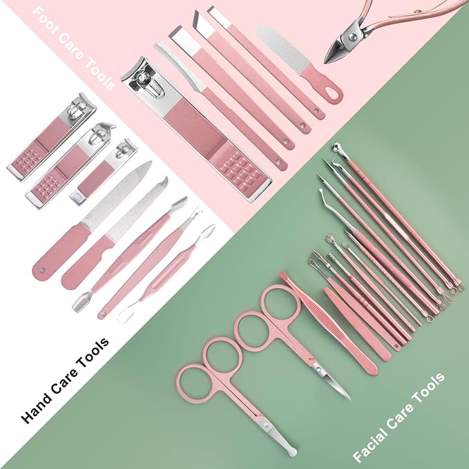 Women Manicure kit Professional sat Nail Set kit Pedicure Kit 30 in 1 Nail - Image 5