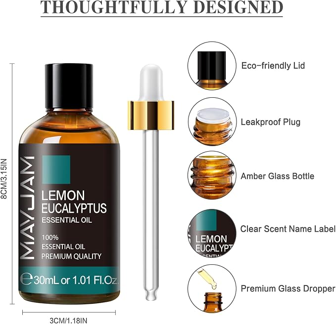 MAYJAM Lemon Eucalyptus Essential Oil 30ML - Image 6