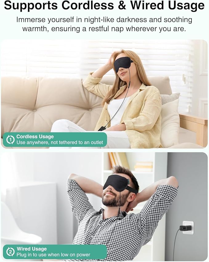 Heated Eye Mask for Dry Eyes, Electric Eye Mask - Image 5