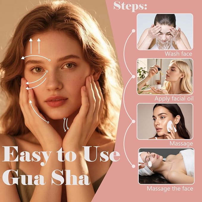 Jade roller and gua sha, facial roller, women's skincare tool, self-care gift - Image 6