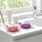 2 Pcs Lotus Shape Shower Steamer Tray, Silicone Soap Holder Non-Slip, Flower - Image 6