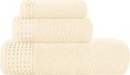 GLAMBURG Ultra Soft 3 Pack Cotton Towel Set, Contains a Bath Towel 28x55 inch by GLAMBURG