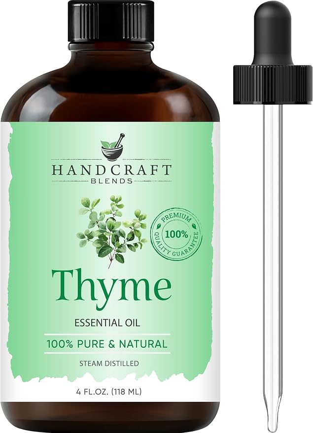 Handcraft Blends Thyme Essential Oil – Huge 4 Fl Oz – 100% Pure and Natural – by HandcraftBlends