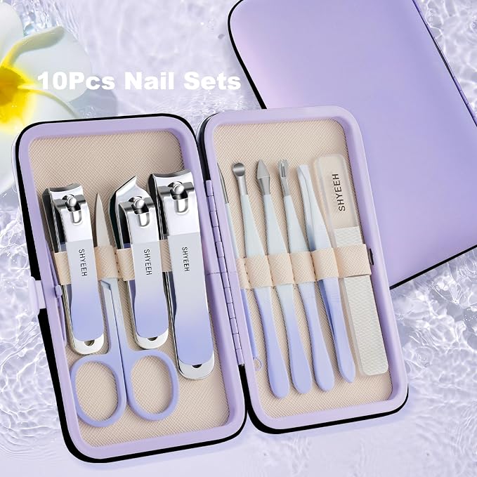 Manicure Set, Portable Mini Manicure and Pedicure Kit, Travel Grooming Nail Kit - Image 7