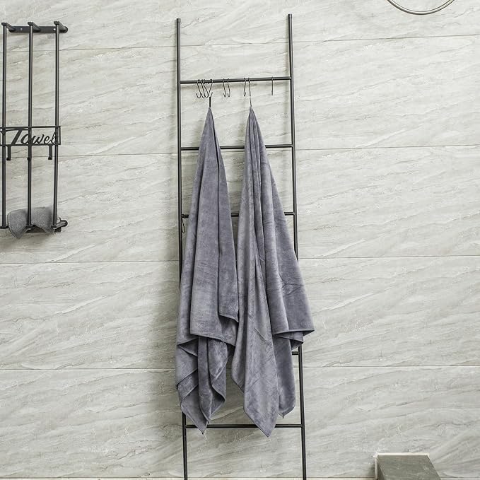 JML Bath Towels for Adult Body, Large Microfiber Bath Towels Set 4 Pack - Image 6