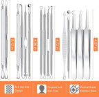 Pimple Popper Tool Kit, IUMAKEVP 15 PCS Professional Stainless Steel Blackhead - Image 8