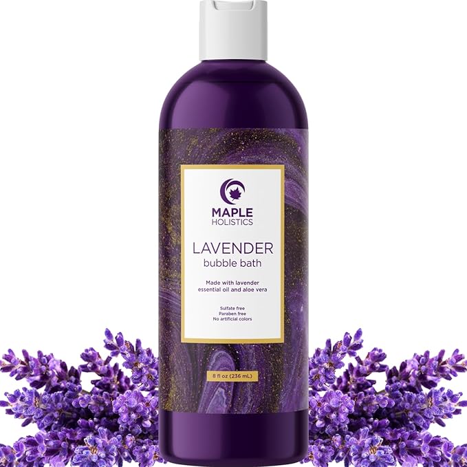 Premium Lavender Bubble Bath for Women by MapleHolistics