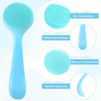 2Pack Silicone Face Brush Manual Face Scrub Brush Soft Facial Brushes - Image 3