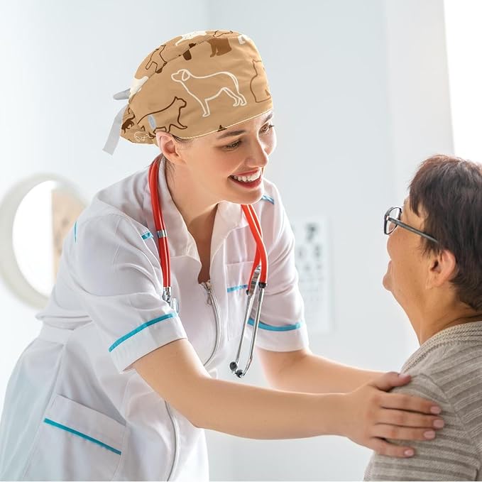 Ethnic Aztec Pattern Adjustable Scrub Cap Hat - Image 6