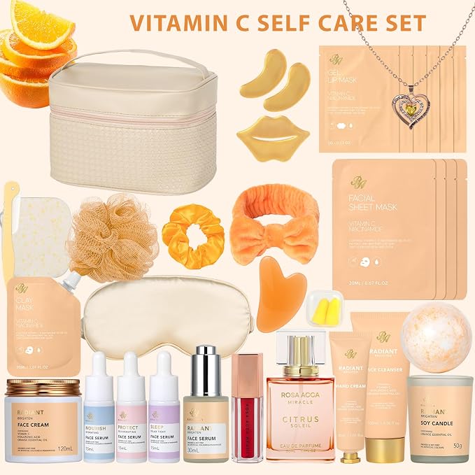 33 Pcs Mother's Day Gift for Mom, Bath & Body Gift Set for Women, Home Spa Kit - Image 2