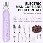 Cordless Electric Nail File Set, Rechargeable Pedicure Tools - Image 2
