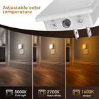 L LOHAS LED 3CCT Night Lights Plug into Wall 2-Pack, 0.3W Plug in Night Light - Image 3