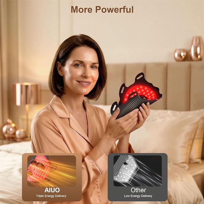 Red Light Therapy for Face, LED Face Mask Light Therapy, Rechargeable Red Light - Image 5