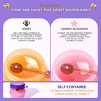 2 Bottles Sakura & Honey Lip Balm, Day & Night Repair Deep Moisture and Fade - Image 2