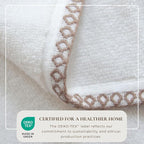 Great Bay Home White/Rosewood Bath Towel Set - Image 4
