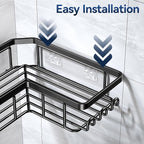 YASONIC Corner Adhesive Shower Caddy, - Image 5