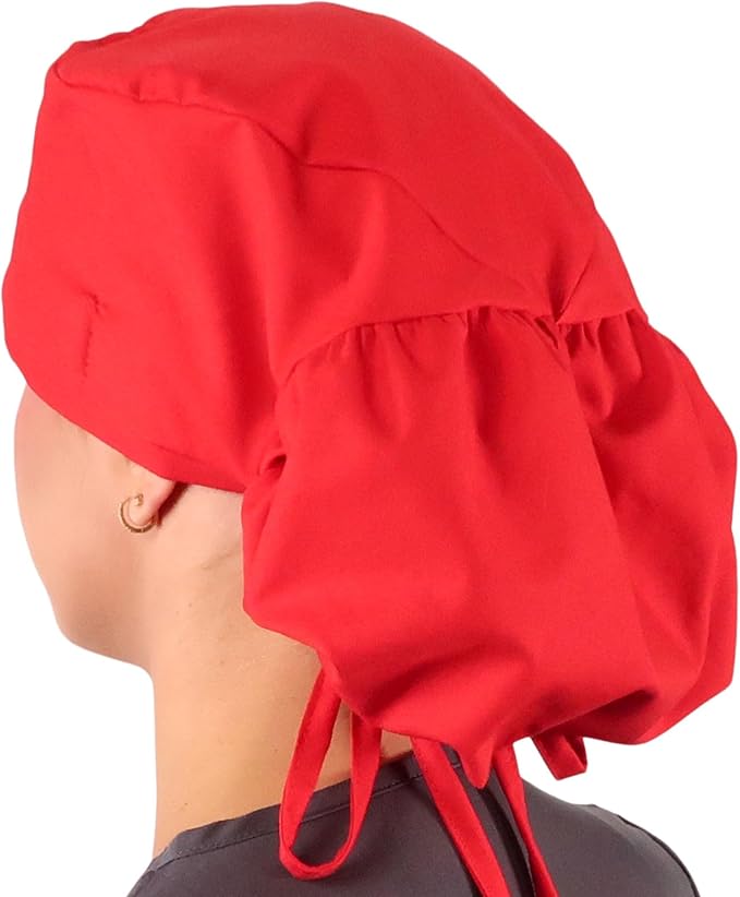 Sparkling EARTH Big Hair Ponytail Classic Surgical Style Scrub Working Cap - Image 4