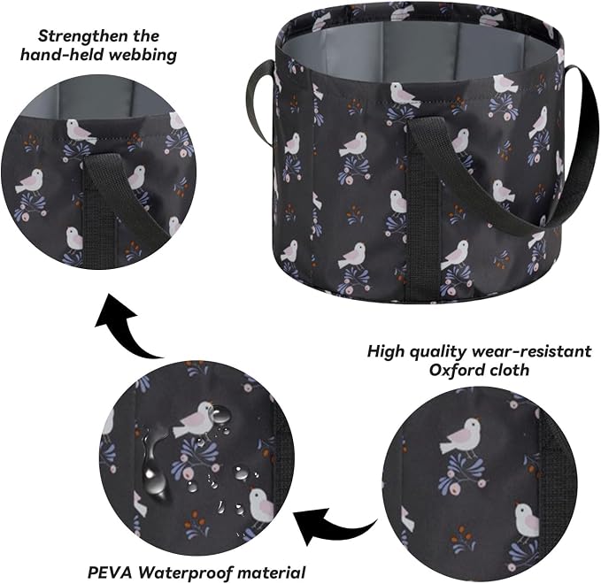 Portable Travel Foot Bath Tub, Collapsible Bucket - Image 5