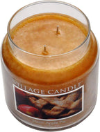 Village Candle Warm Apple Pie Large Glass Apothecary Jar Scented Candle - Image 3