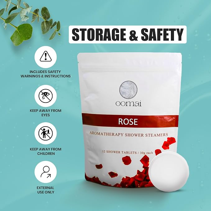 Shower Steamers Natural Aromatherapy Rose Scent - Image 6