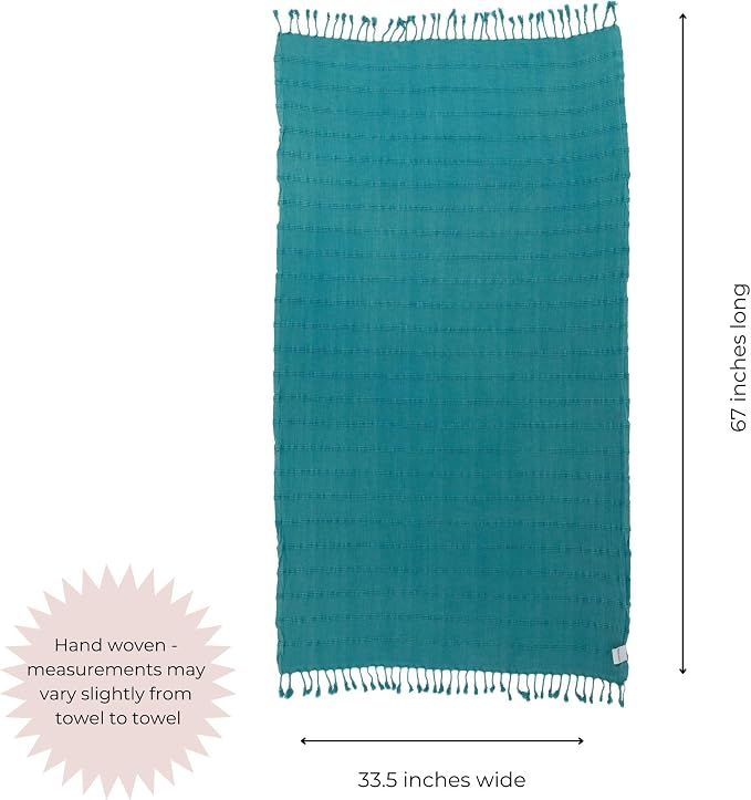 InfuseZen Stonewashed Turkish Bath & Beach Towel –100% Organic Turkish Cotton - Image 3