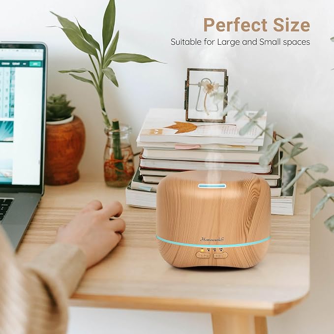 Homeweeks 300ml Essential Oil Diffuser, Quiet Aromatherapy Mist Diffusers - Image 6