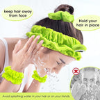 my novel things Face Wash Headband, Skincare Headband Wrist Bands - Image 3