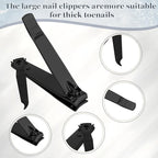 Bememo 24 Pcs Stainless Nail Clippers Set 2 Sizes Fingernail and Toenail - Image 3