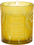 M&SENSE Tea Scented Candles, Vegan Soy Wax, Naturally Scented Mango Green Tea by MSENSE