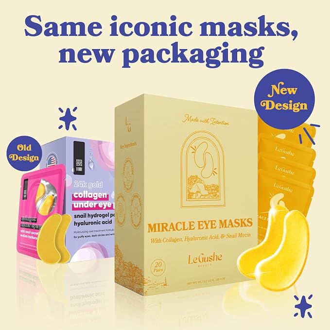 LE GUSHE Gold Under Eye Patches - Image 8
