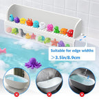 Splash Guard for Bathtub Kids, Toy Tray Caddy Holder Storage, Bath Toy Storage - Image 5