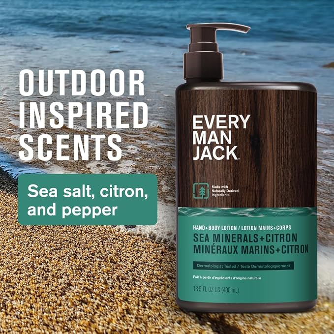 Every Man Jack Mens Sea Minerals + Citron Hand & Body Lotion - Image 3