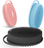 Silicone Body Scrubber 3 Pack Silicone Loofah Exfoliating Body Scrubber Soft by Unknown