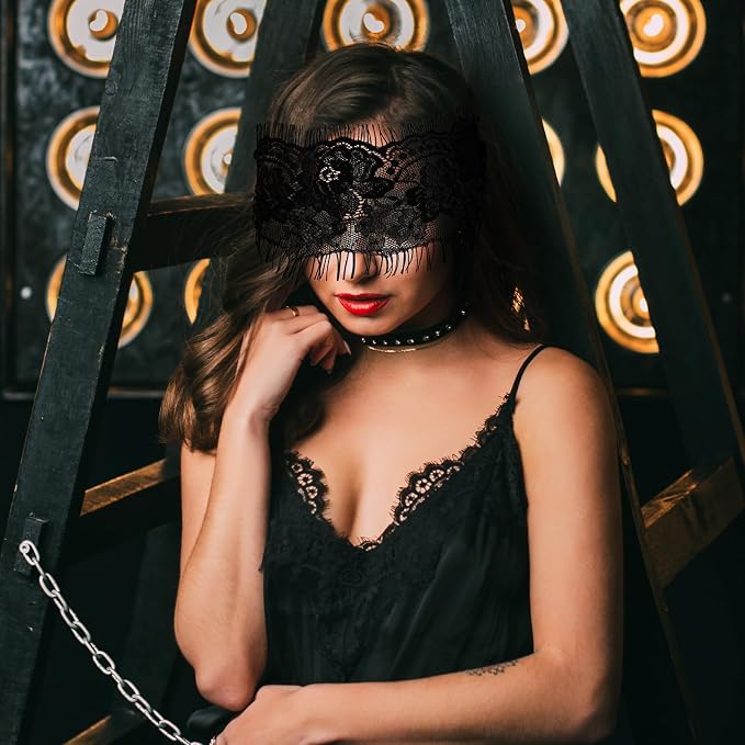 FRESHME Lace Blindfold Sleep Mask - Image 3