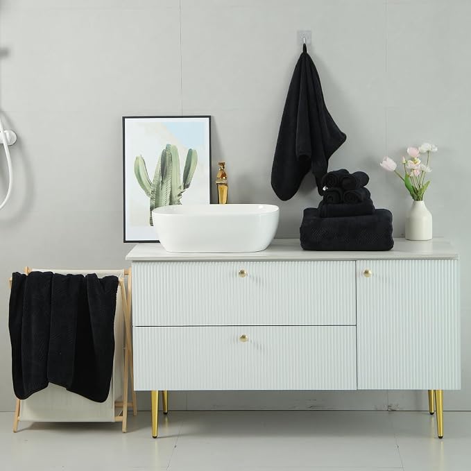 2 Pack 40"x 80" Extra Large Bath Towel Sheet Set, Oversized Bath Sheet Towels - Image 6