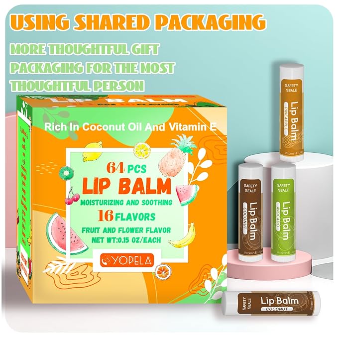 64 Pack Natural Lip Balm Bulk - Image 7