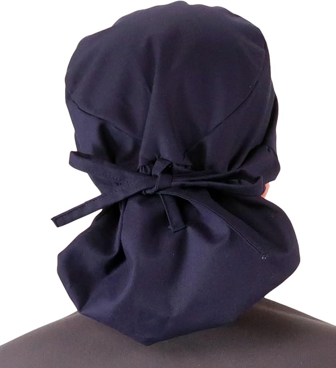 Sparkling EARTH Big Hair Ponytail Classic Surgical Style Scrub Working Cap - Image 2