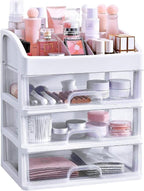 Simbuy Makeup Organizer with 3 Drawers, Bathroom Vanity Countertop Storage by Simbuy