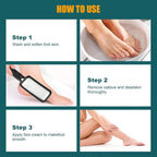 Foot Files Foot Scrubber Pedicure, Stainless Steel Callus Remover - Image 6