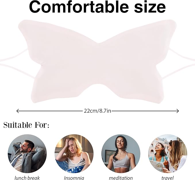 Butterfly-Shaped Silk Sleep Mask - Image 4