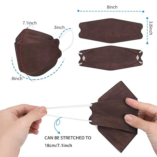 Borje KN95 Face Masks 50 Pack, Breathable Comfortable and Disposable KN95 Mask - Image 5