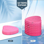 50-Count Facial Sponges Compressed, 100% Natural Cellulose Face Sponge - Image 4